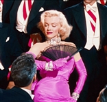 Marilyn Monroe Diamonds Are A Girl's Best Friend Screen Used Fan from Gentlemen Prefer Blondes
